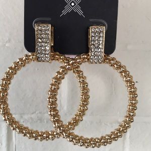 Statement hoop earrings